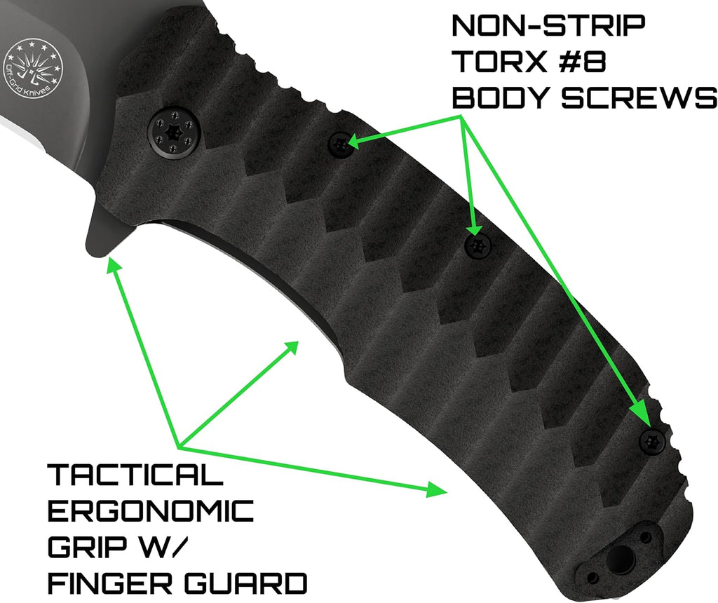 Large Folding Knife with G10 Scales Z60244