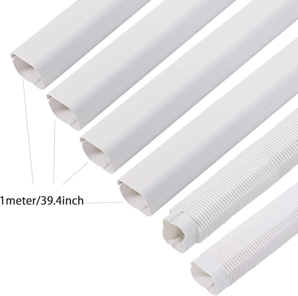 3'' 17 Ft PVC Decorative Line Cover Kit, Pack of 2 I533