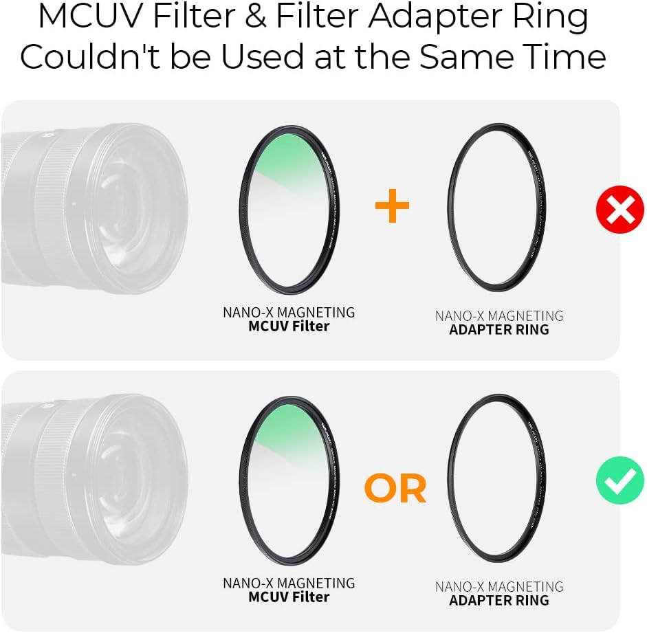 67mm Magnetic Lens Filter Kit with Magnetic Adapter Ring Y96910