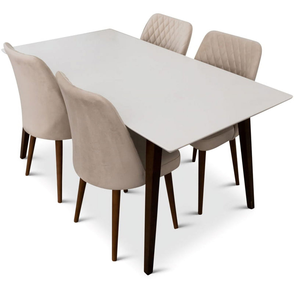 Mid Century Modern Kitchen Table and Chairs for 4 B85827
