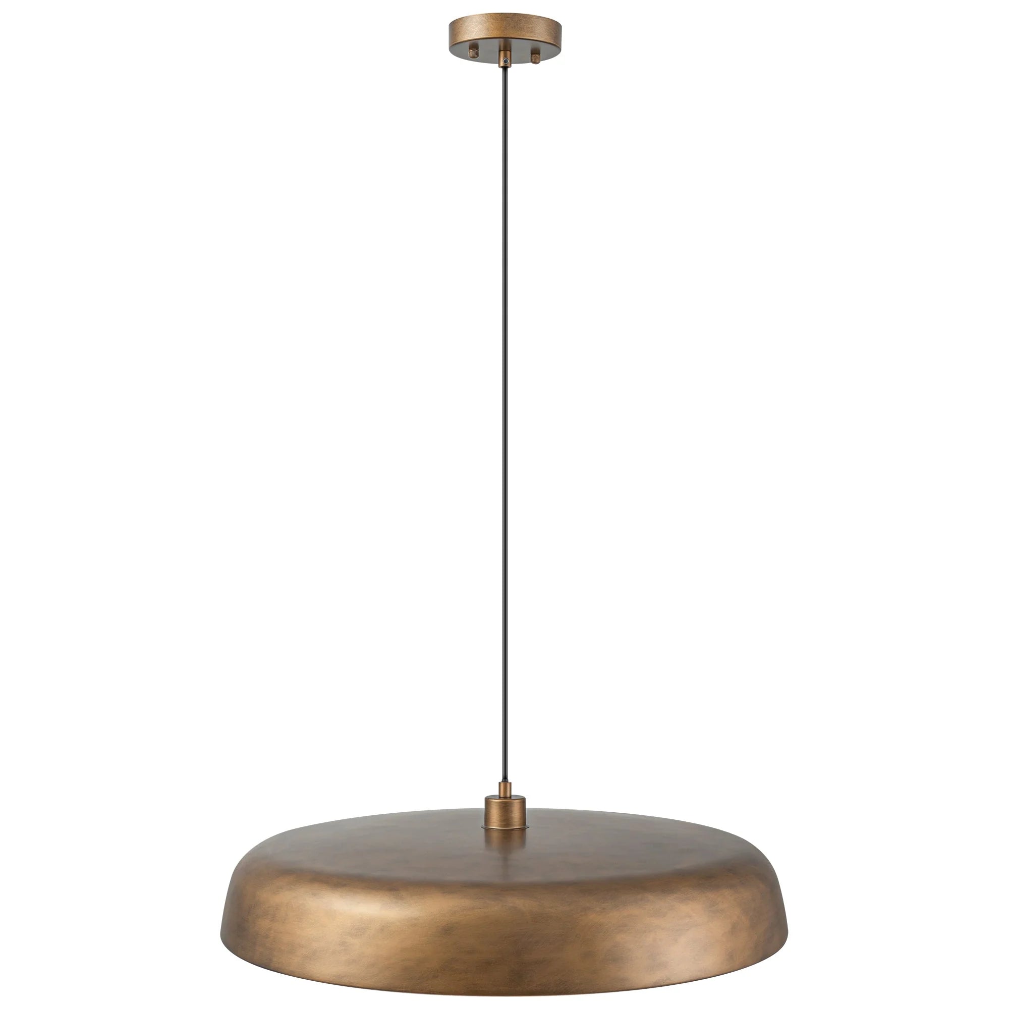 1-Light Dimmable Dome Mid-Century Modern Pendant J833