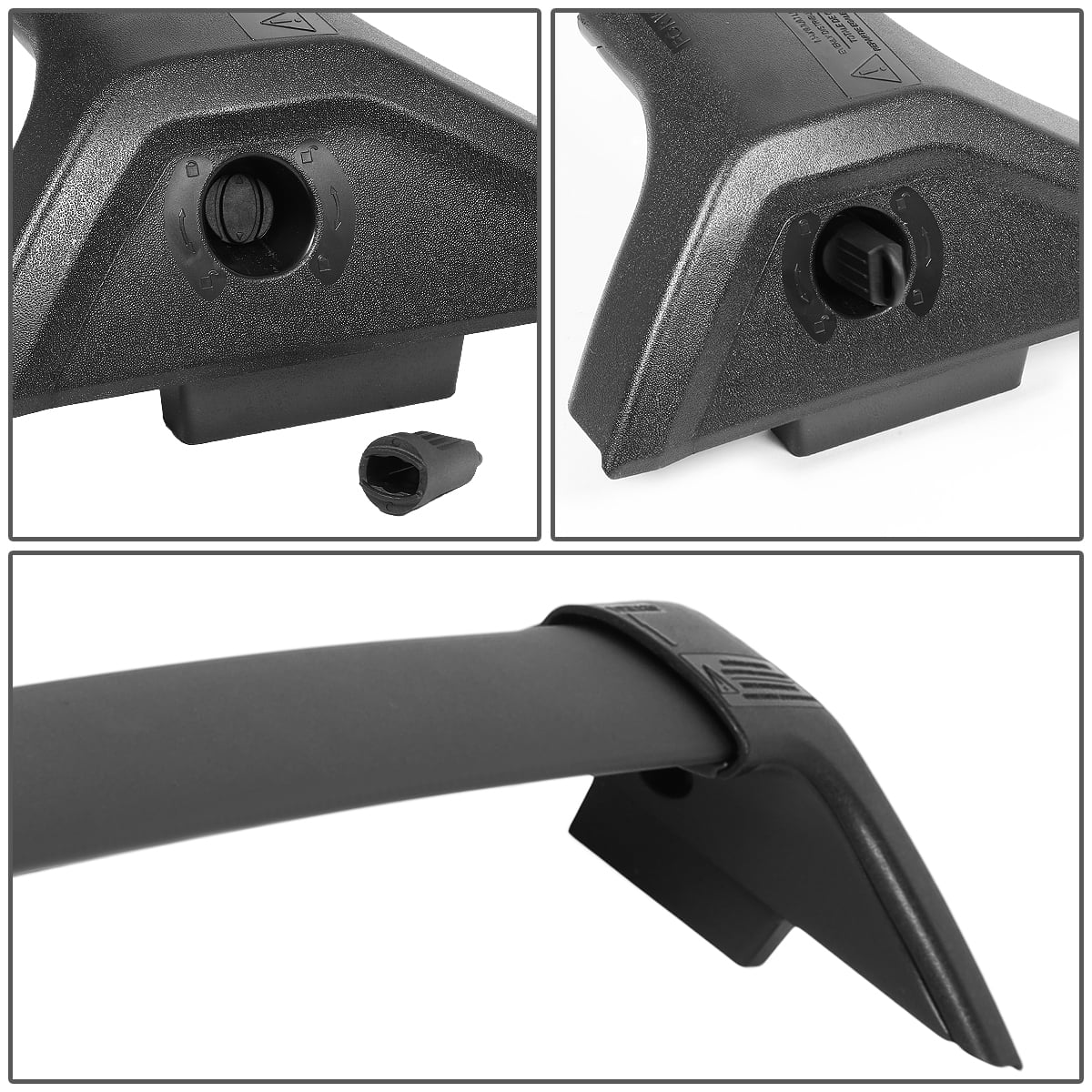 Matte Black Aluminum Roof Cross Rails R7718