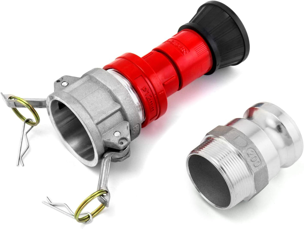 2 inch Heavy Duty Thermoplastic Constant Flow Fog Nozzle with Aluminum Camlock Fittings V7906