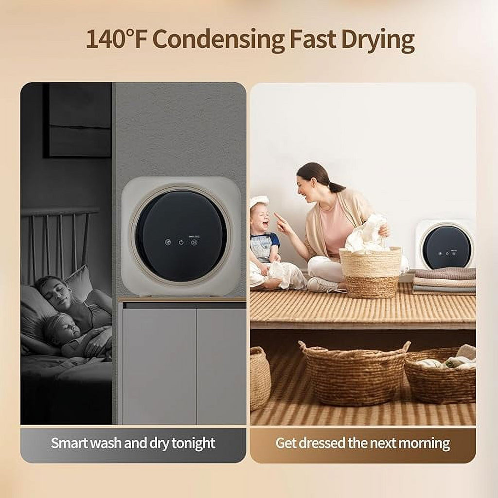 2 In 1 Mini Portable Cloth Washer And Dryer Combo, 3.5 L SS Washing Machine F861760