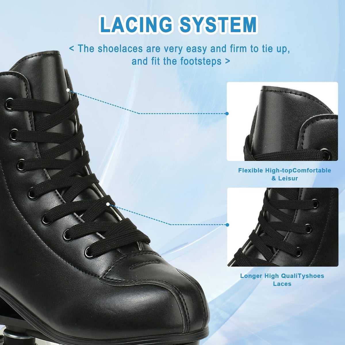 PU Leather Roller Skates Y983807