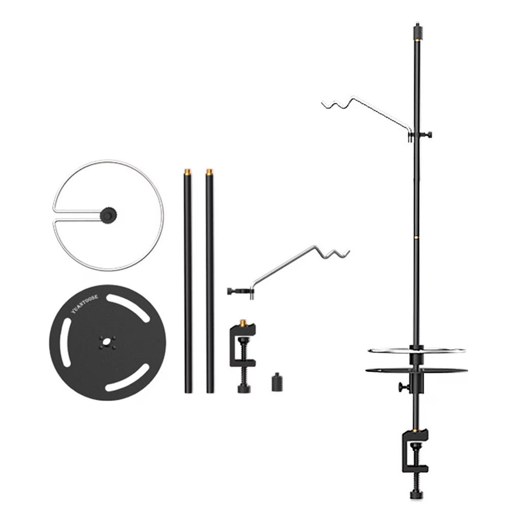 Lightweight Aluminum Alloy Camping Lamp Pole, Collapsible Adjustable Lantern Hanger F54413