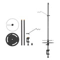 Lightweight Aluminum Alloy Camping Lamp Pole, Collapsible Adjustable Lantern Hanger F54413