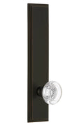 Tall Plate Privacy Knob in Timeless Bronze E66784