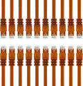 Cat 6 Ethernet Cable 5 ft (20-Pack) Orange L599