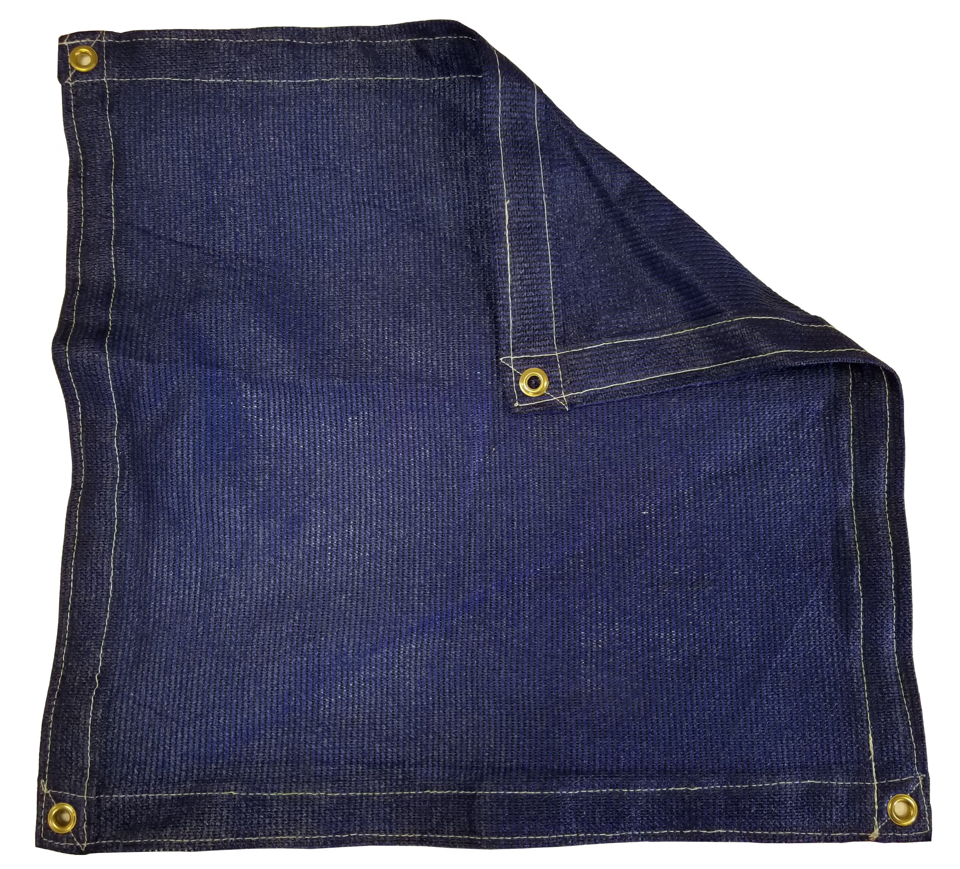 Blue 6 Ft. x 8 Ft. Windscreen Privacy Shade Mesh Tarp S1473
