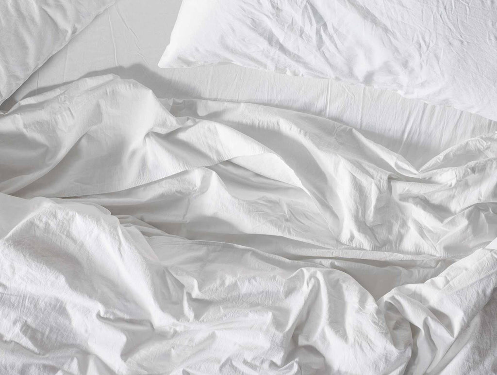 Organic Crinkled Percale Fitted Sheet Queen Pewter S45768