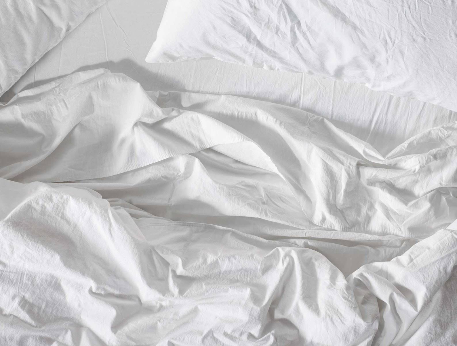 Organic Crinkled Percale Fitted Sheet Queen Pewter S45768