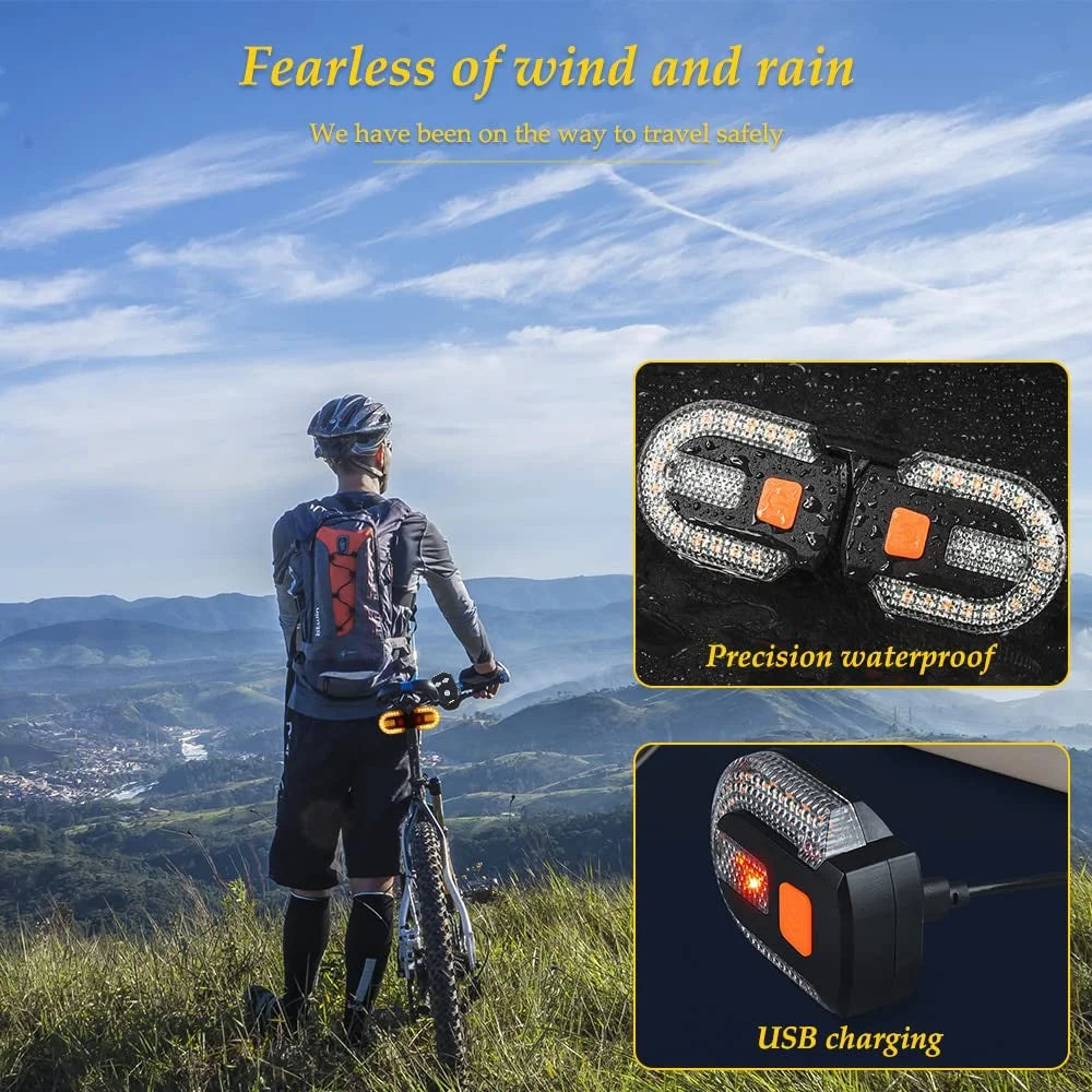 2 Pack Bike Tail Light with Remote Control K661