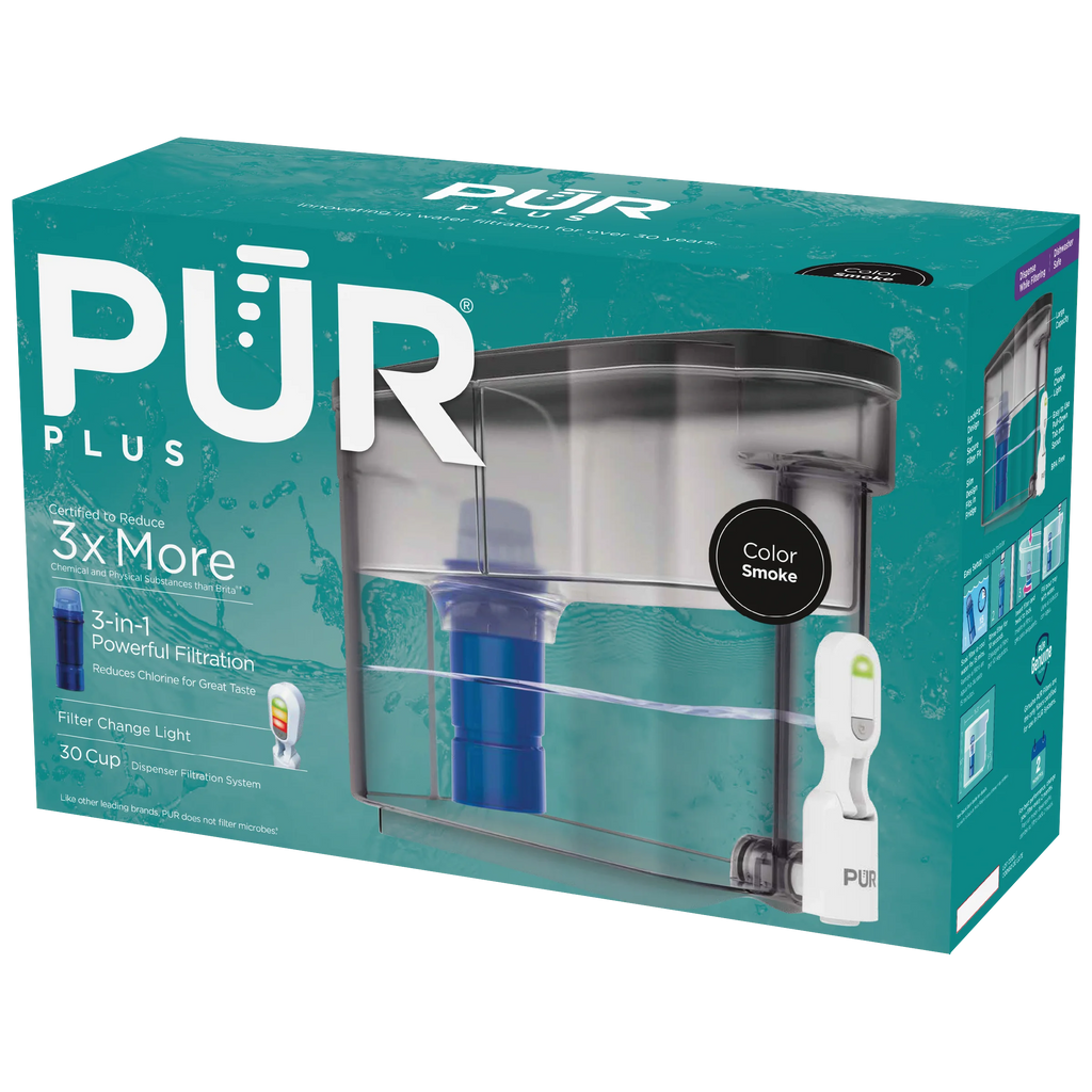 30-Cup Water Filter Dispenser System, Smoke K391