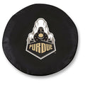 Black Vinyl Fitted Spare Car Tyre Cover X8553