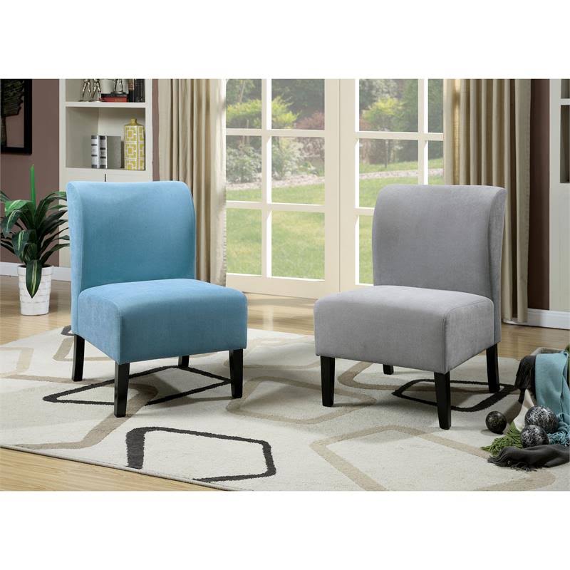 Blue Fabric Accent Chair B29119