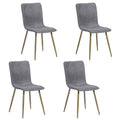 Dark Grey Upholstered Dining Chair (Set of 4) E8730