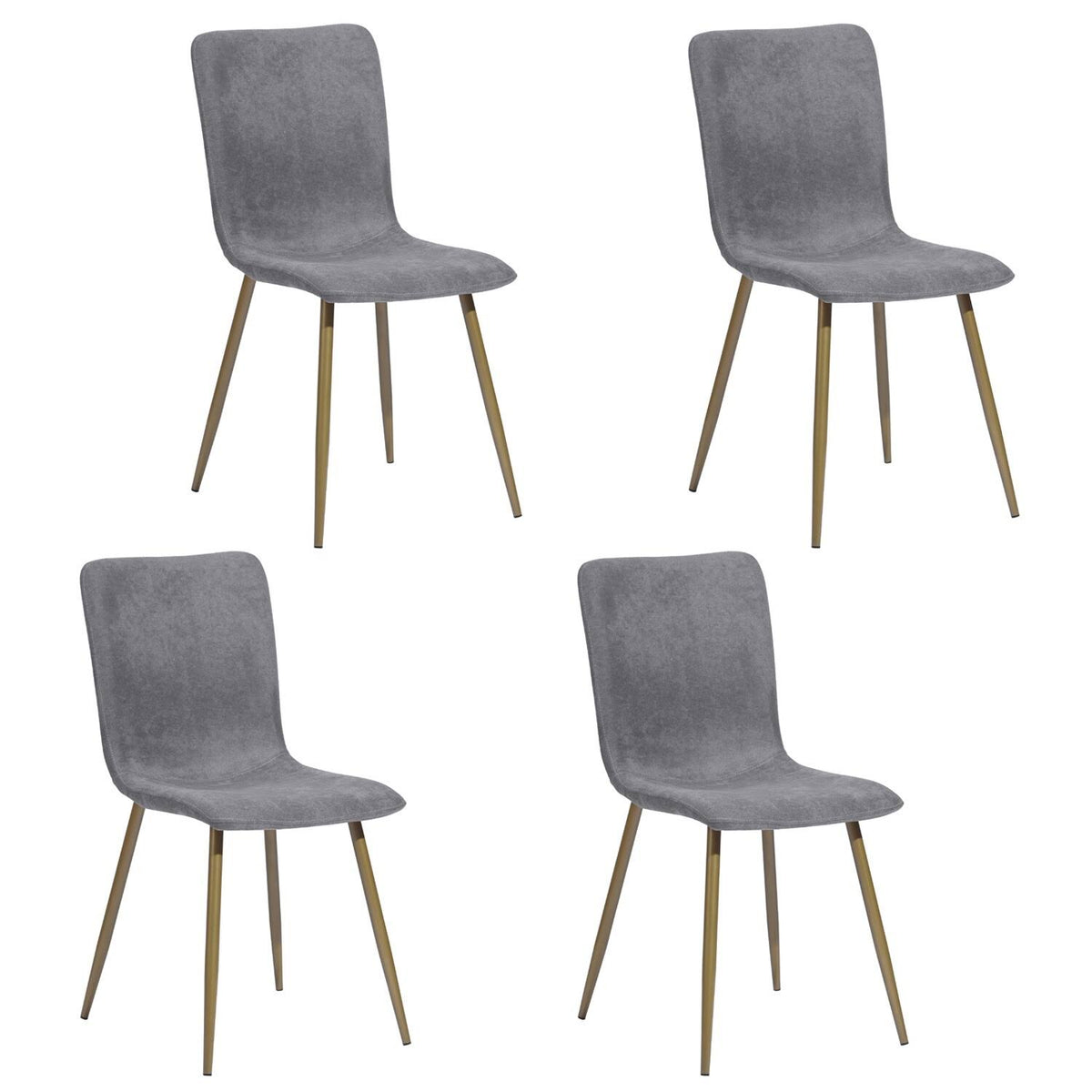 Dark Grey Upholstered Dining Chair (Set of 4) E8730