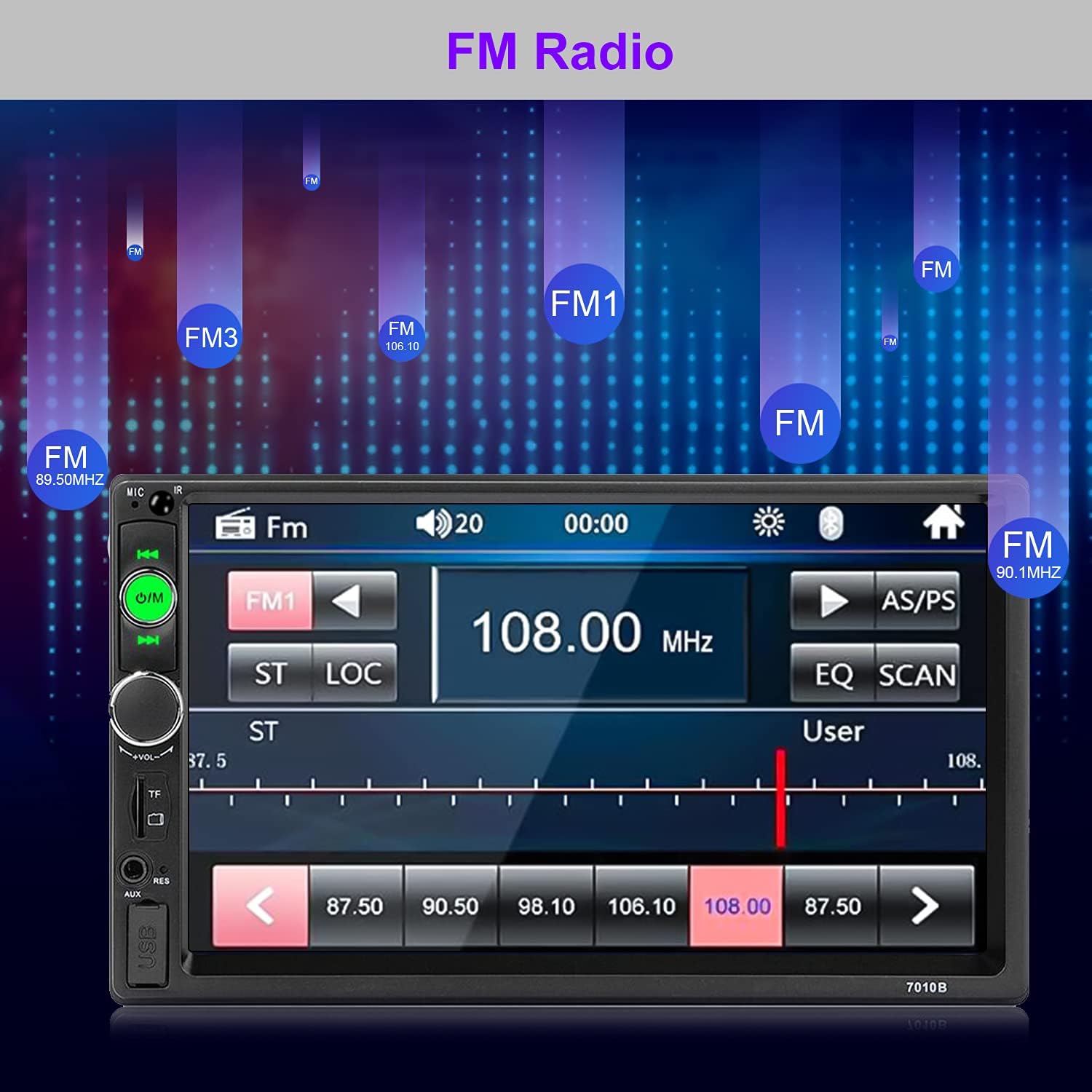 7 MP5 Player Car Stereo with Bluetooth Backup Camera E854260
