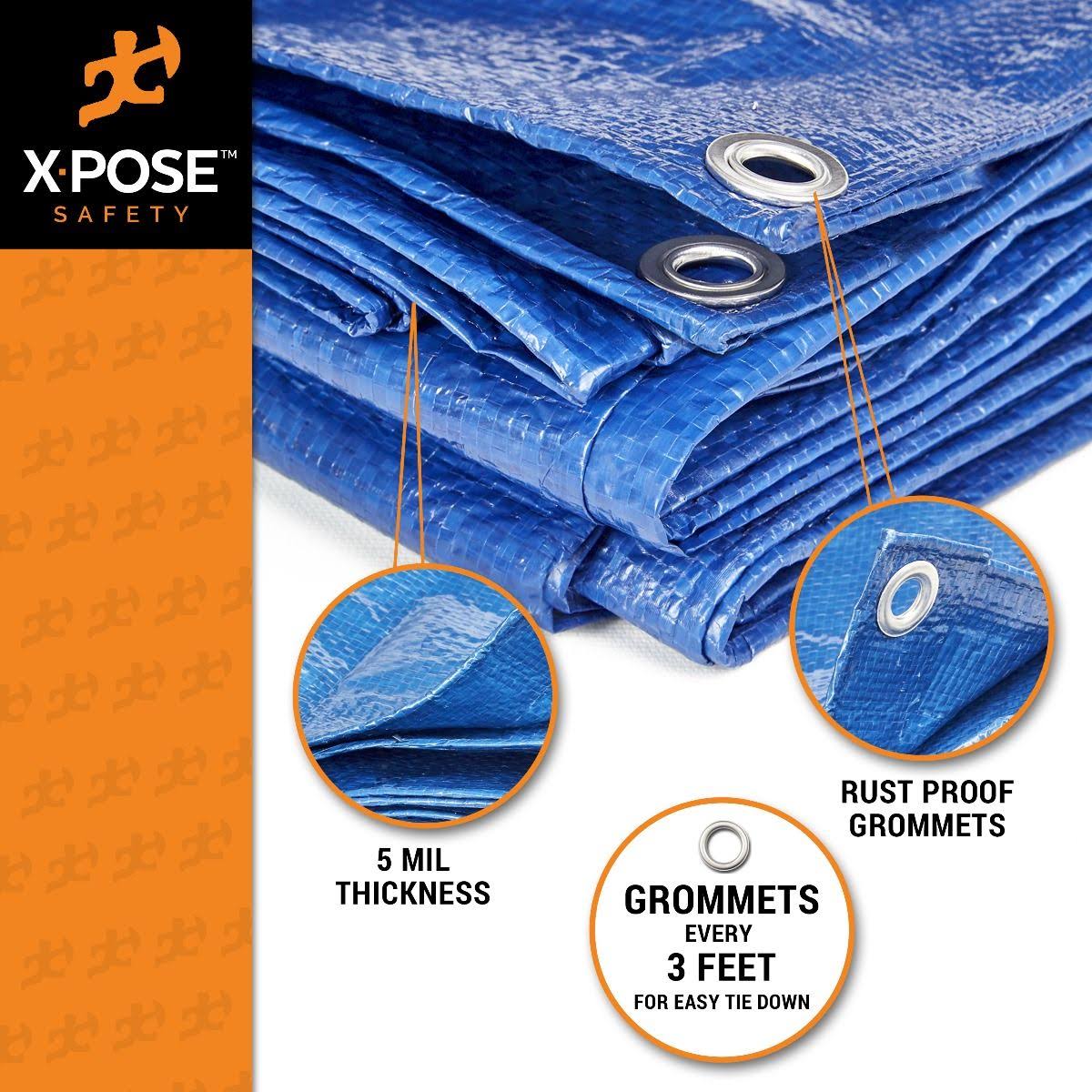 Blue Poly Tarps 12 x 18 Case of 10 O16430