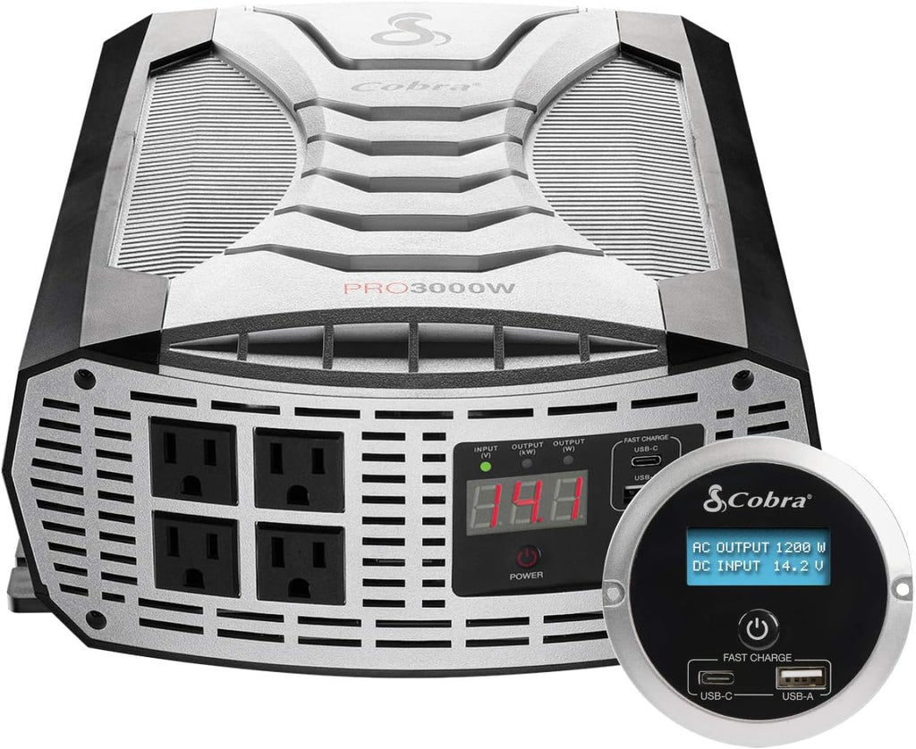 3000W Power Inverter with 4 AC Outlets and 2 USB Ports S327