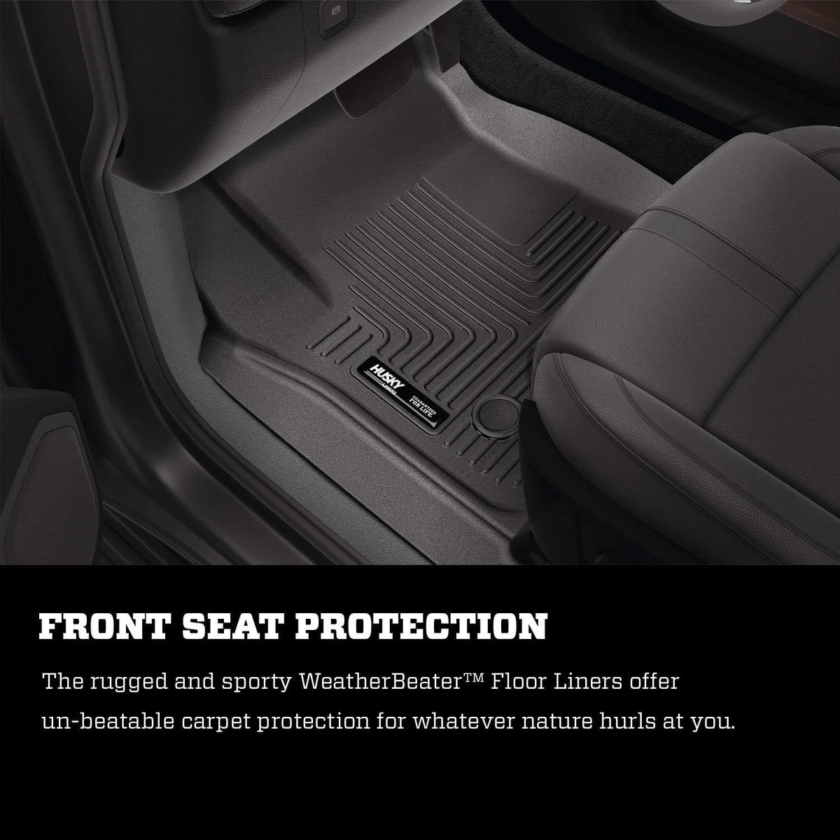 Black Front Floor Liners 2 Pcs C55025