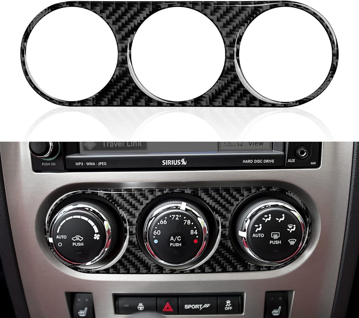 Carbon Fiber Headlight Switch Trim Sticker Decal V5894