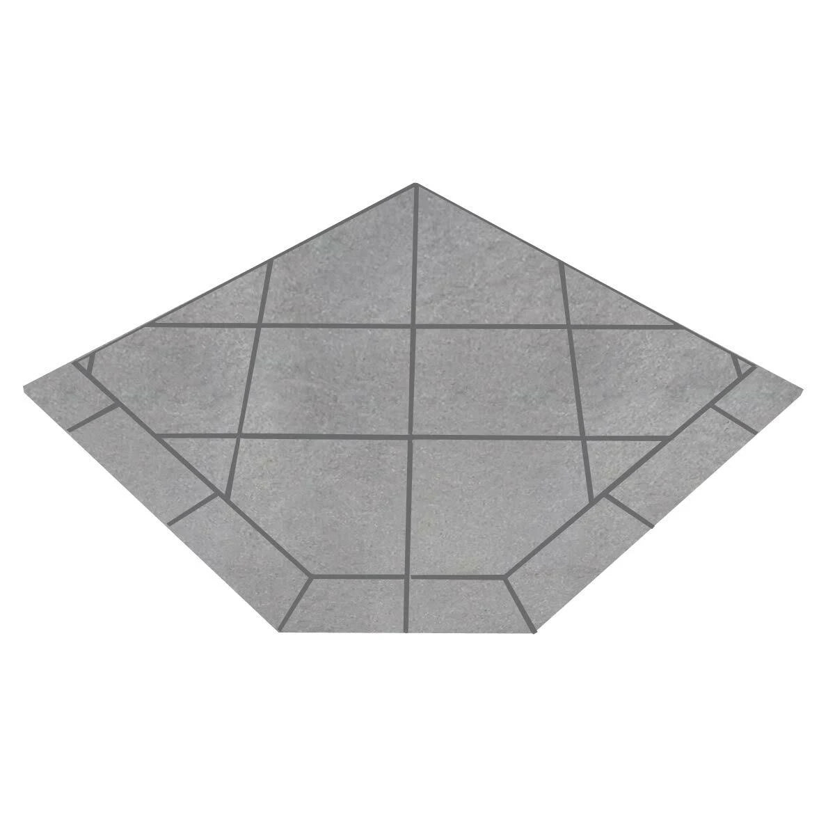 48 x 48 Single Cut Corner Hearth Pad X966