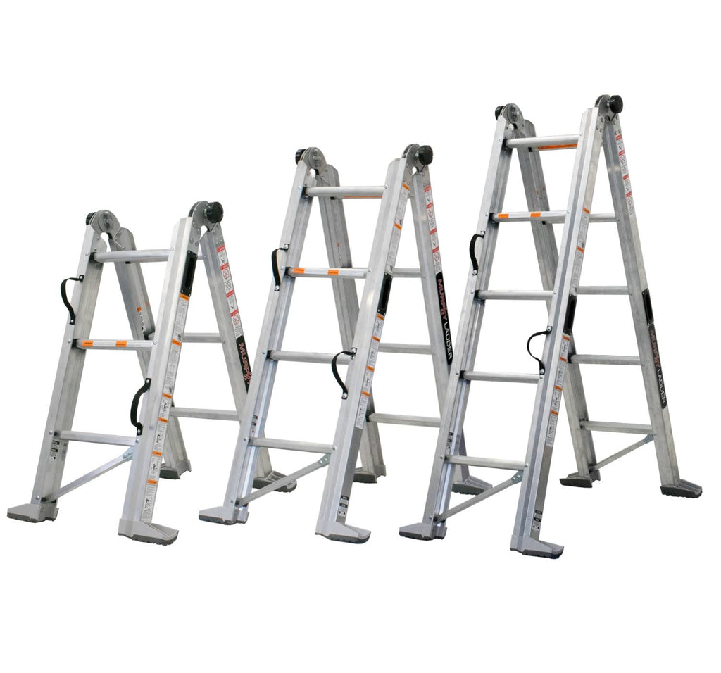 Aluminum Multi-Position Ladder with Wall Mount X35248