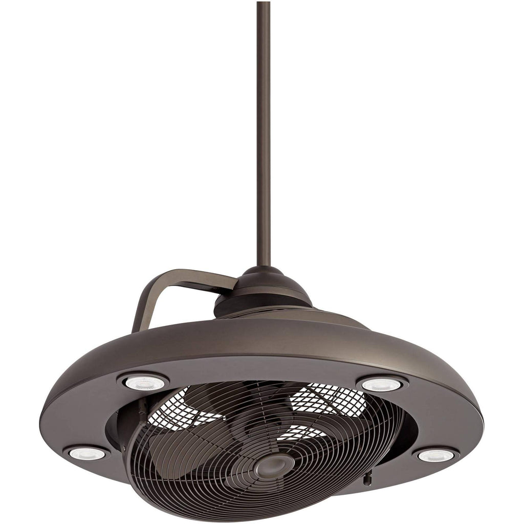 Bronze LED Ceiling Fan with Light Remote F441