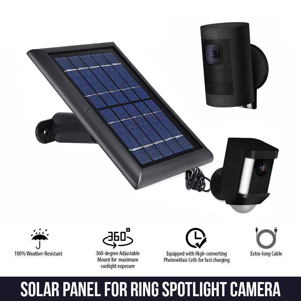 Ring Solar Panel for Spotlight and Stick Up Cam Battery Black M70794