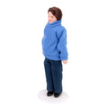 Blue Dollhouse Miniature People Figure with Display Stand J632334