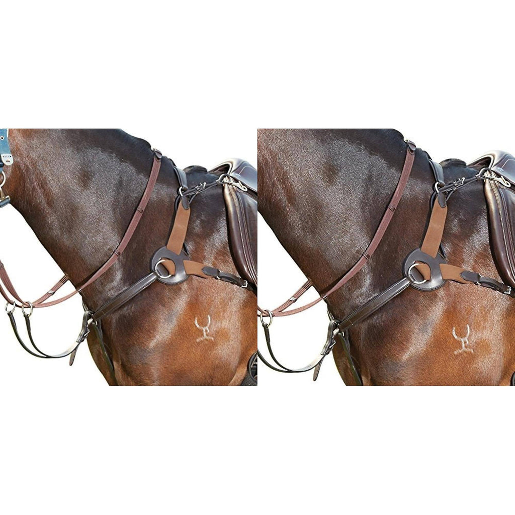 Black Leather Breastplate R7155