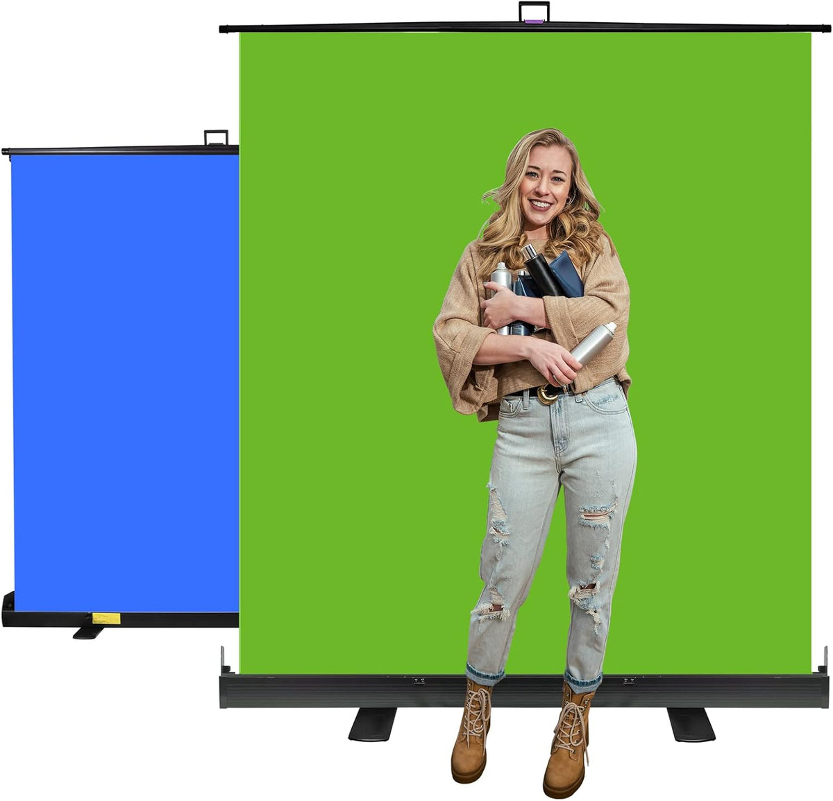Green Screen with Aluminum Hard Case O4516