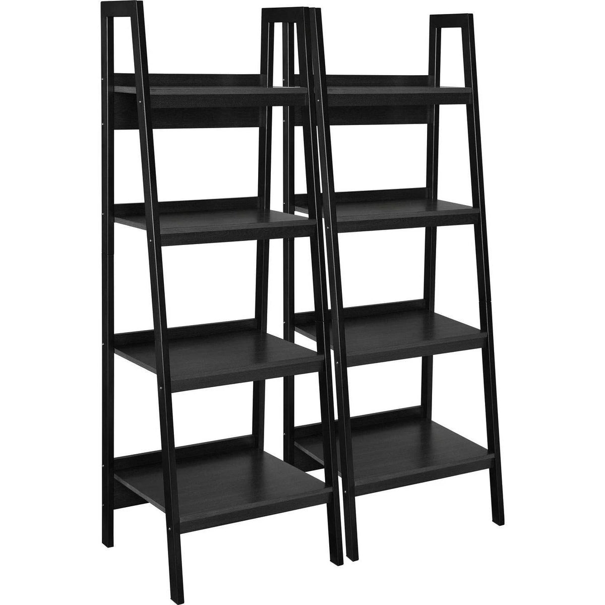 4-Shelf Ladder Bookcase Set of 2 H214