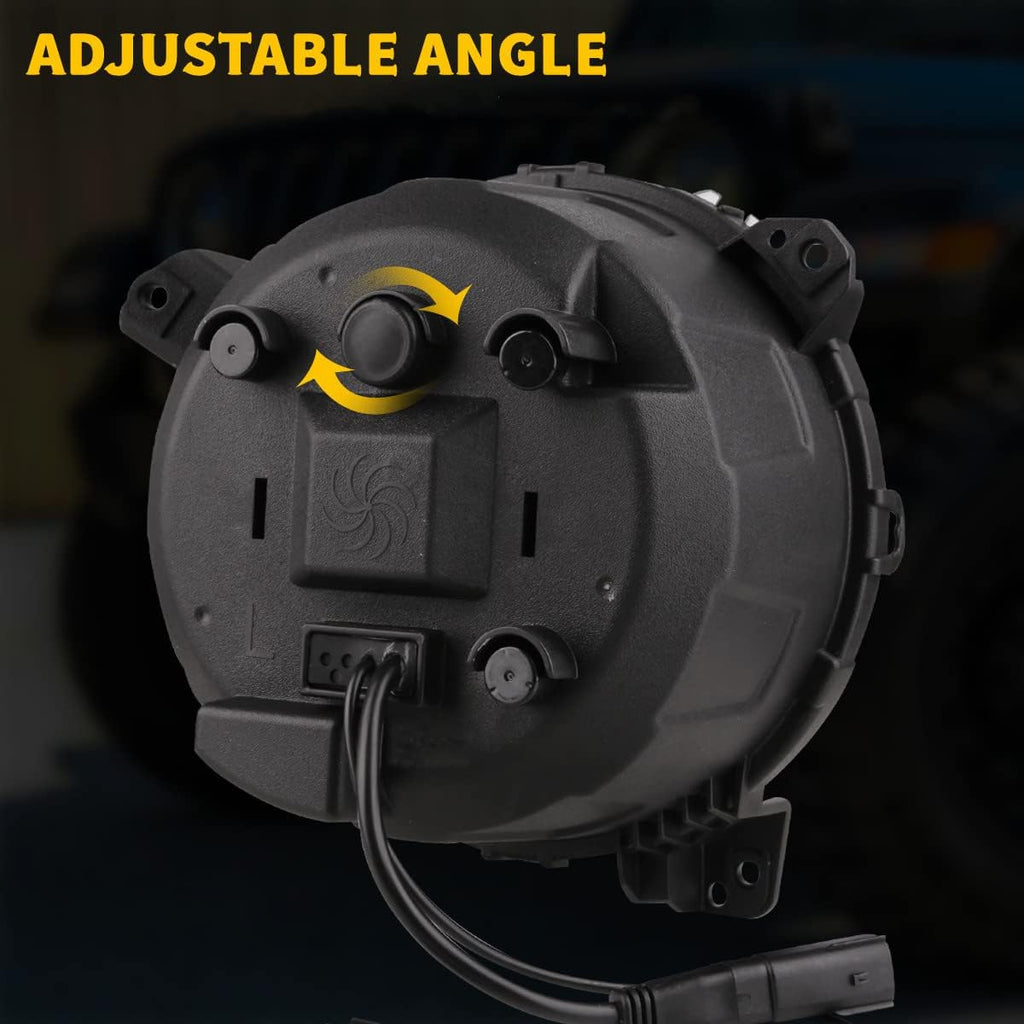 9'' Round LED Headlights with DRL High Low Beam H77102