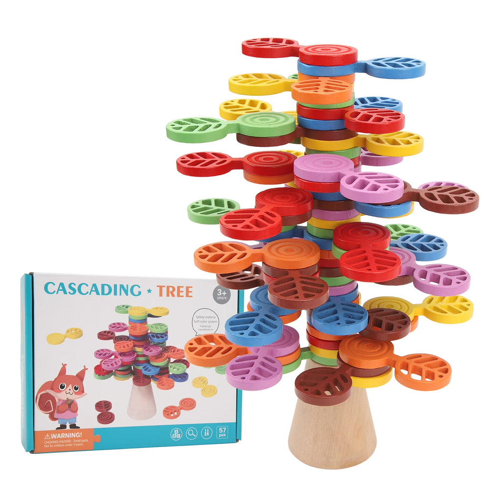 Stacking Colorful Tree Wooden Balance Game Building Block Toy A870997