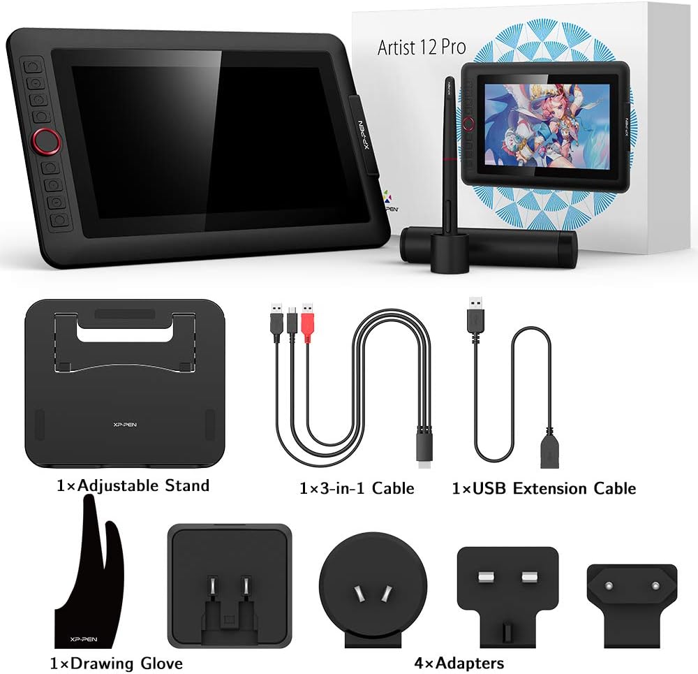 Artist12 Pro Drawing Monitor Battery-Free Stylus Drawing Display S8100