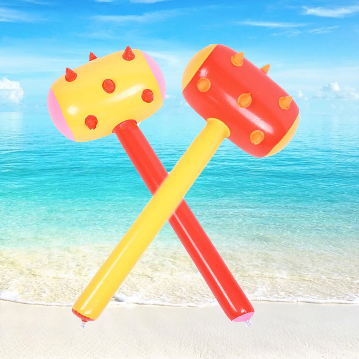 Inflatable Toy PVC Wolf Teeth Hammer R9923