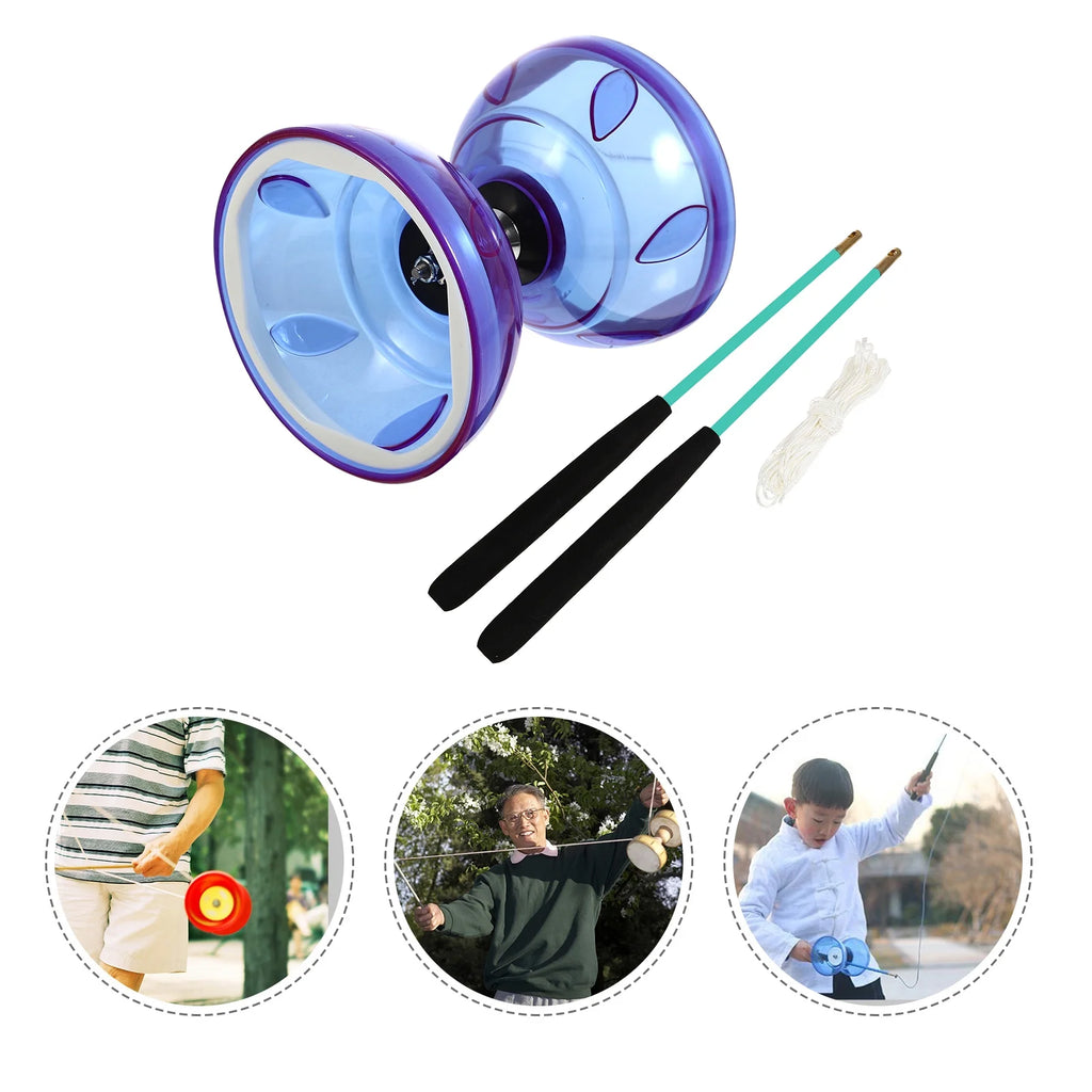 Plastic Diabolo Set Chinese Yoyo Juggling Toy B222