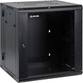 12U Wall Mount Server Cabinet Enclosure with Locking Glass Door Black C2631