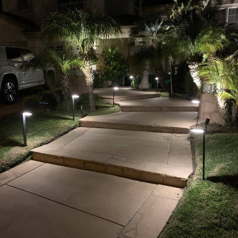 Black Stainless Steel Directional Path Light LED Bollard Landscape Lighting C767