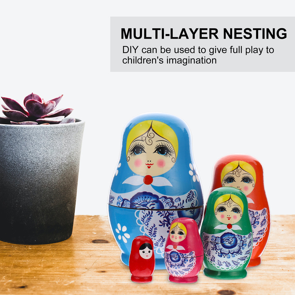 Matryoshka Doll Toy Nested Doll Hand-paint Doll M761602
