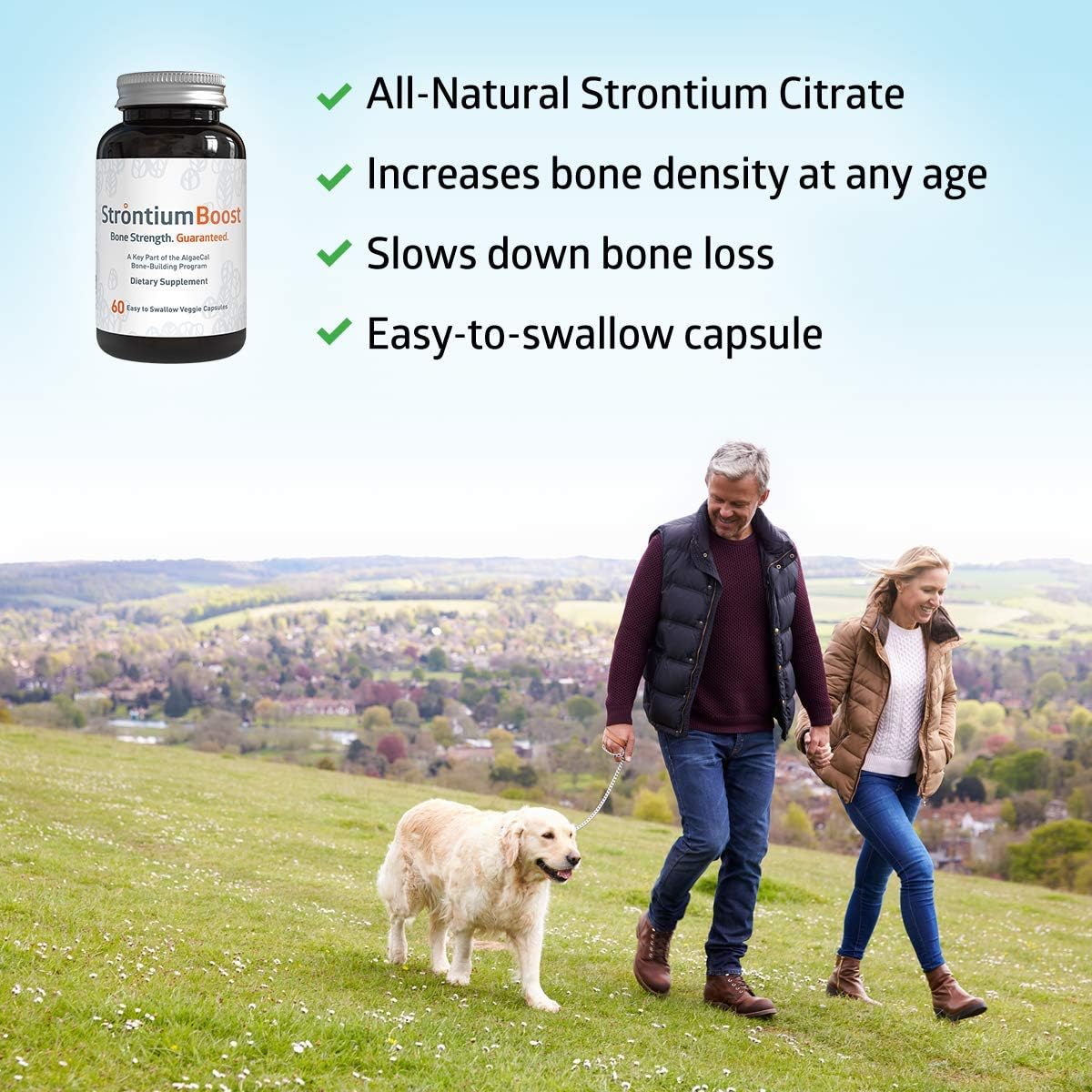 3 Bottles Strontium Citrate Supplement O38144