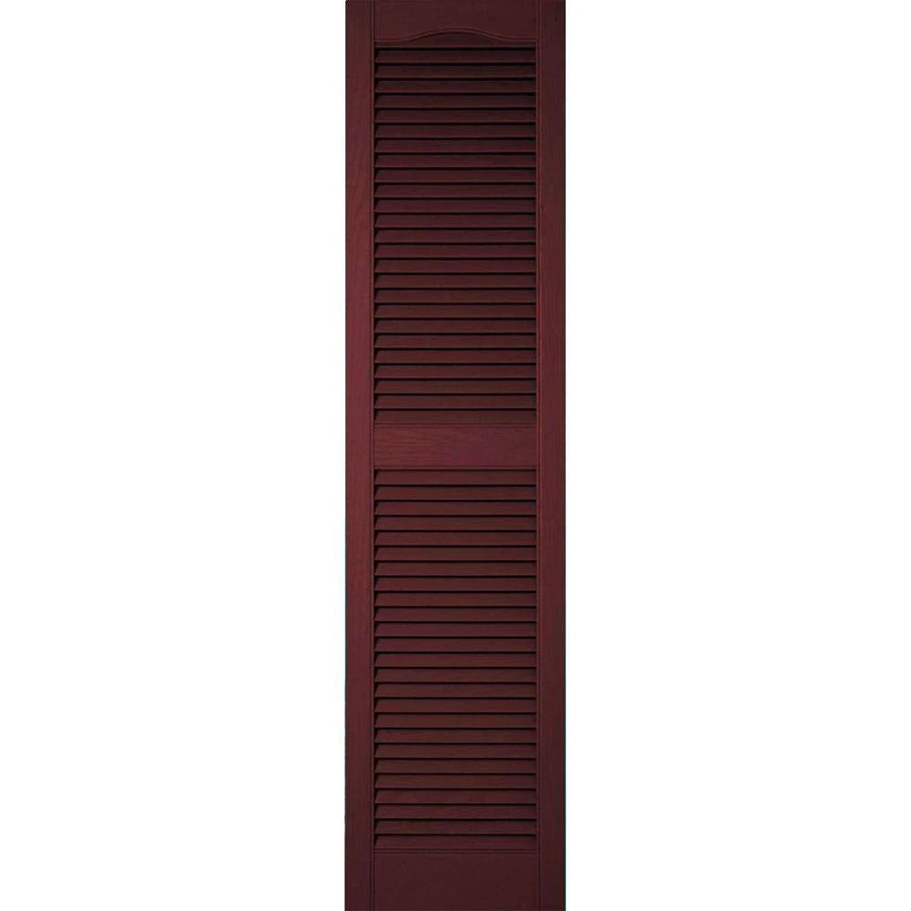14 1/2 inchw x 94 inchh Vinyl Open Louver Shutters with Shutter-Loks Z2288