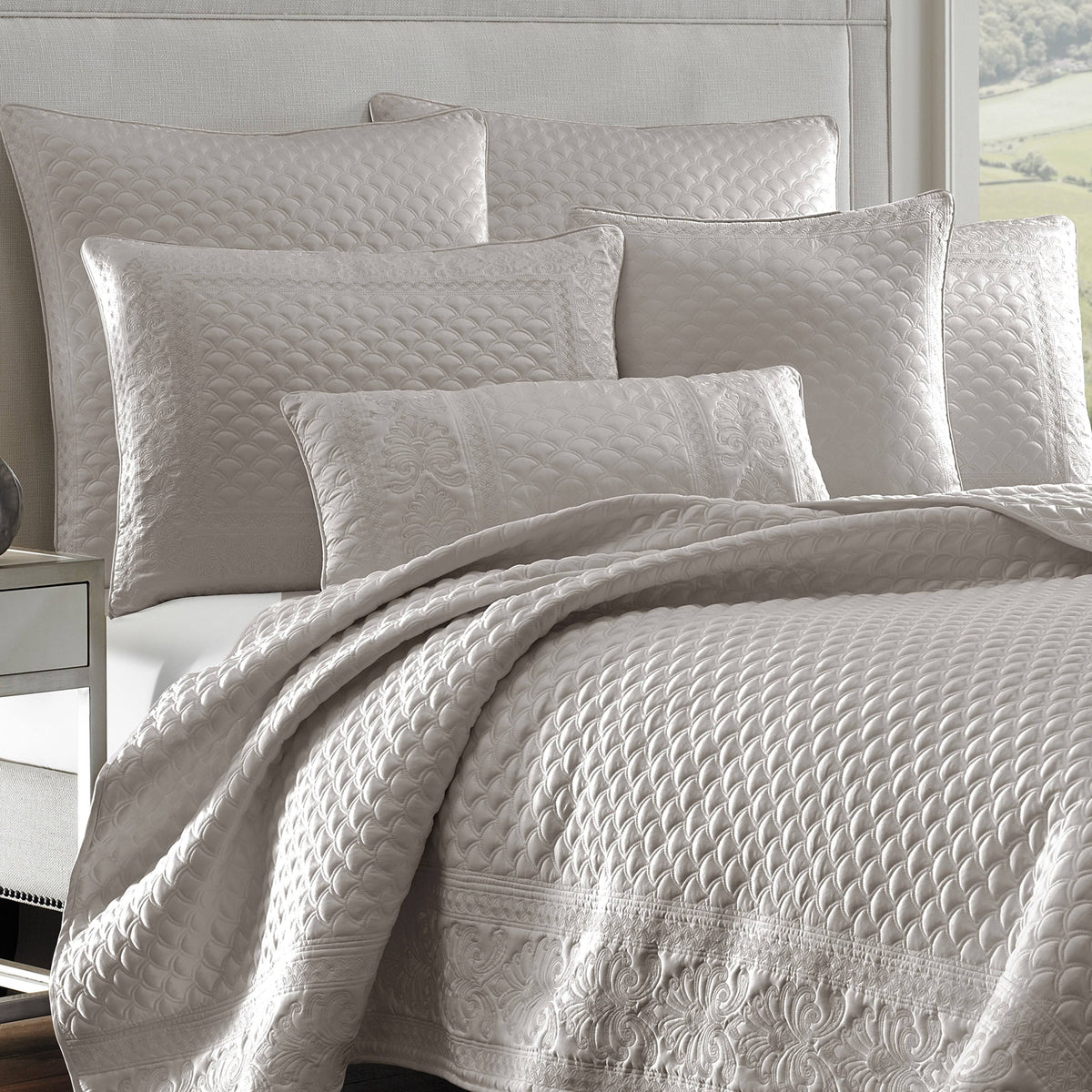 Taupe Full/Queen Coverlet P846931