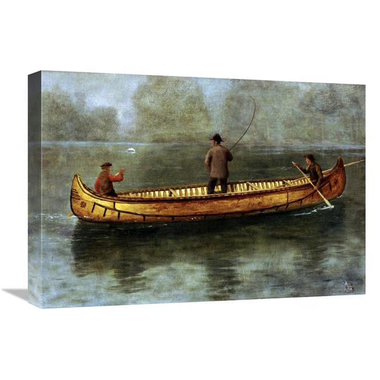 22 in. Fishing from a Canoe Art Print T542423