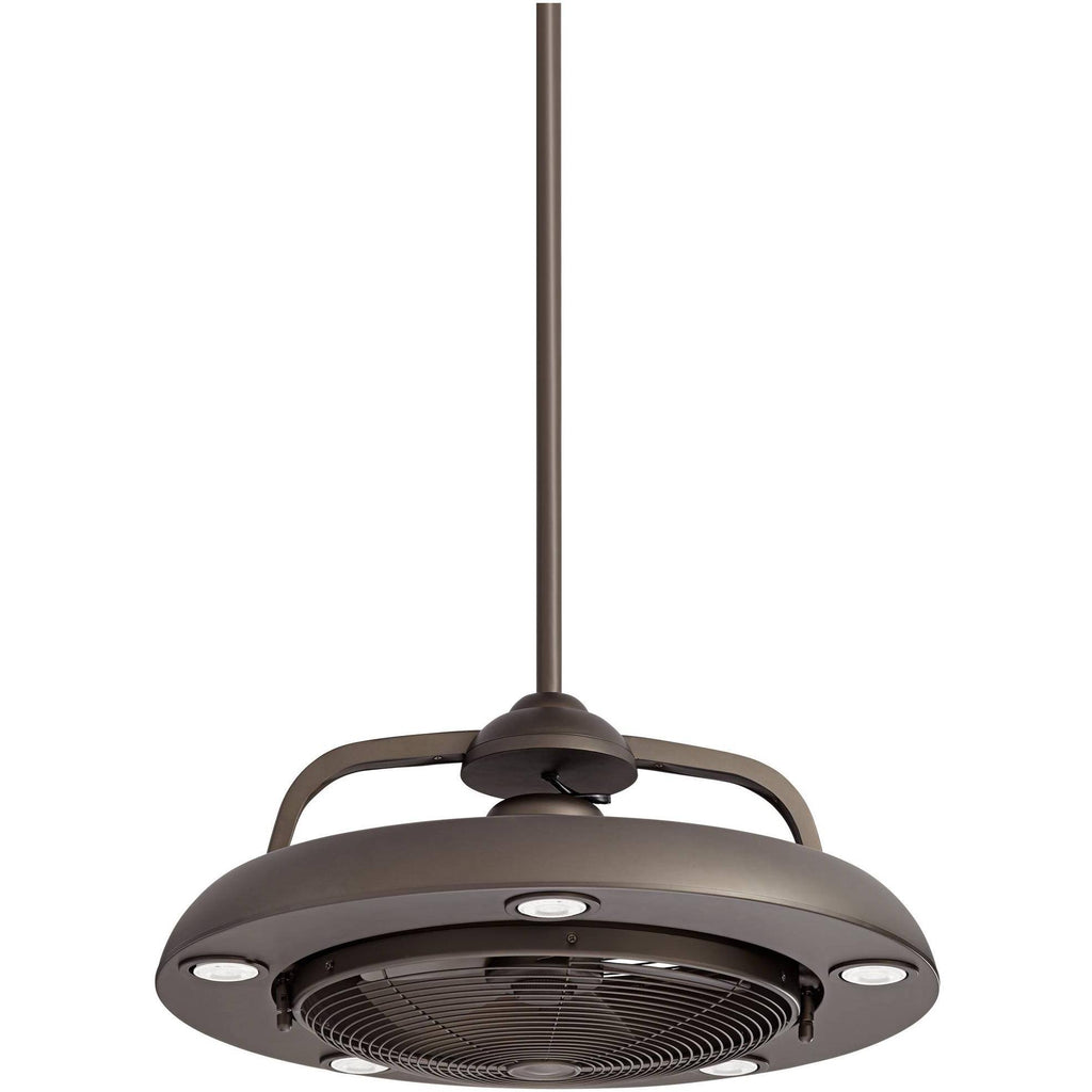 Bronze LED Ceiling Fan with Light Remote F441