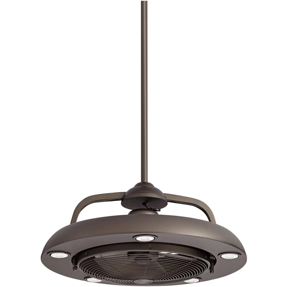 Bronze LED Ceiling Fan with Light Remote F441