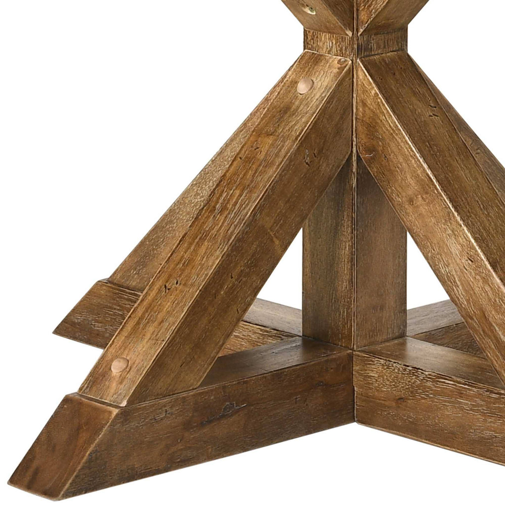 Round Wooden Table with Pedestal Base T476676